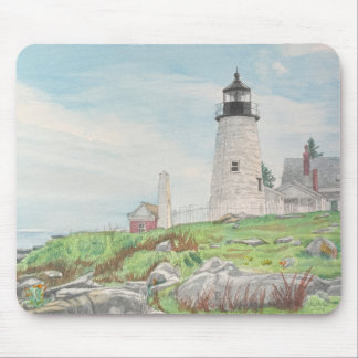 Pemaquid Point Watercolor Mouse Pad