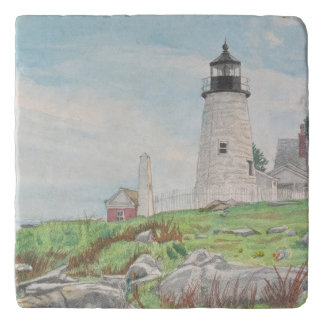 Pemaquid Point Watercolor Trivet