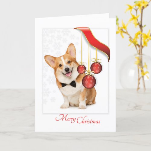 Pembroke Corgi Christmas Card