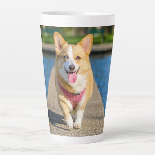 Pembroke Corgi dog beautiful photo latte mug