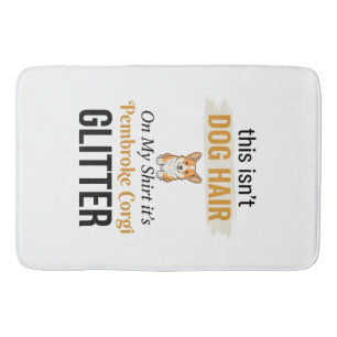 Pembroke Corgi Glitter Funny Dog Lover Design_1 Bath Mat