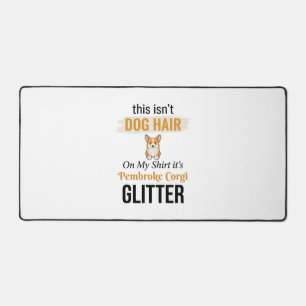 Pembroke Corgi Glitter Funny Dog Lover Design_1 Desk Mat