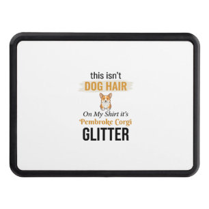 Pembroke Corgi Glitter Funny Dog Lover Design_1 Hitch Cover
