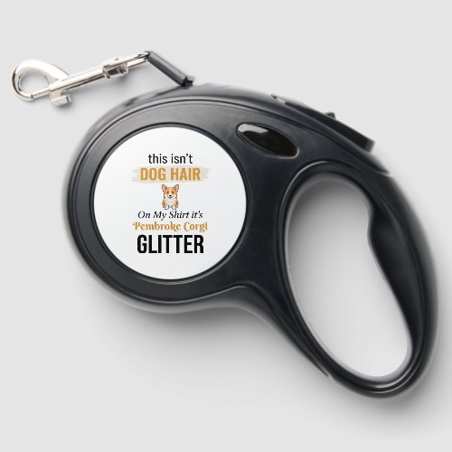 Pembroke Corgi Glitter Funny Dog Lover Design_1 Retractable Pet Leash