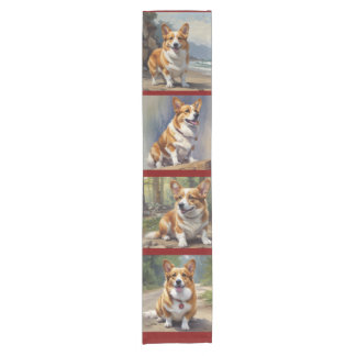 Pembroke Corgi Short Table Runner
