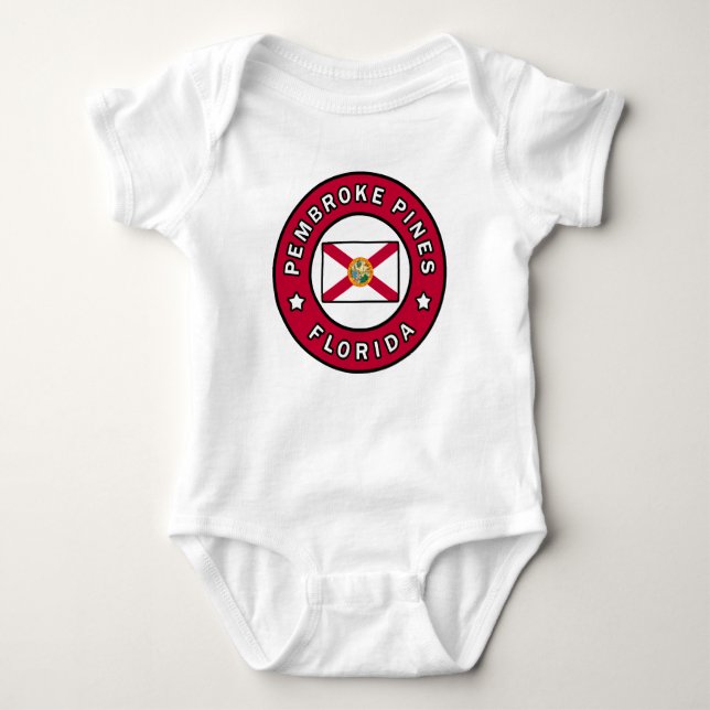 Pembroke Pines Florida Baby Bodysuit (Front)