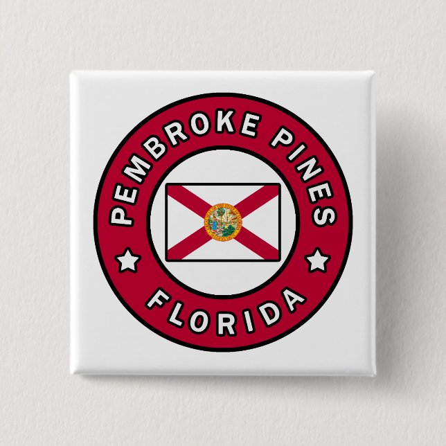 Pembroke Pines Florida Button (Front)