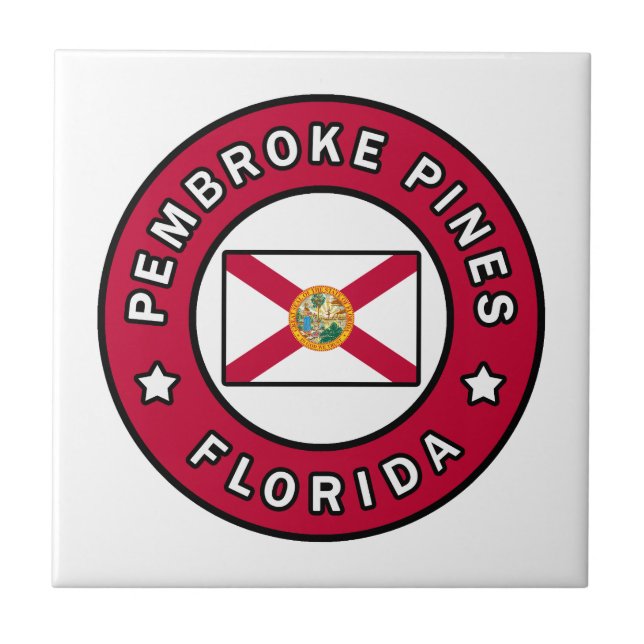 Pembroke Pines Florida Ceramic Tile (Front)