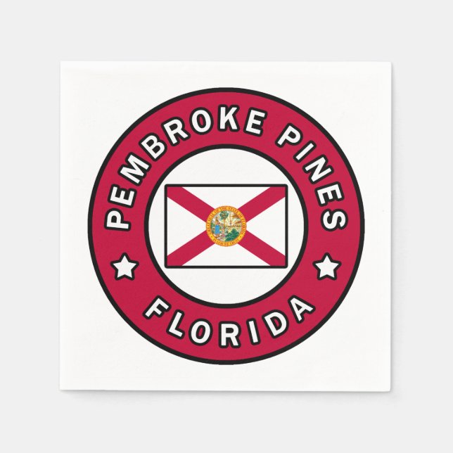 Pembroke Pines Florida Napkins (Front)