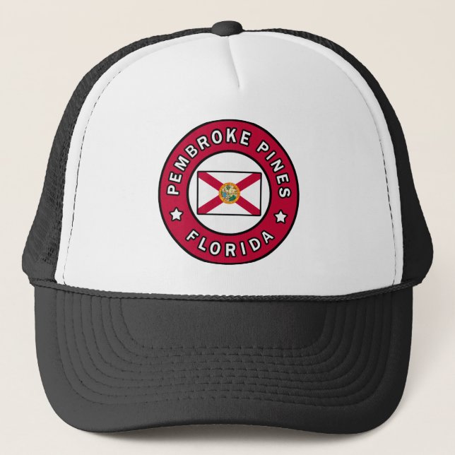 Pembroke Pines Florida Trucker Hat (Front)