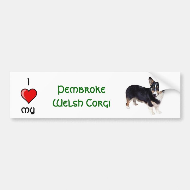 Pembroke Welsh Corge Bumper Sticker (Front)