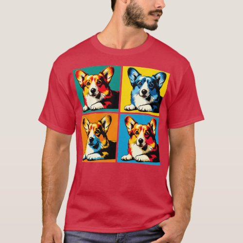 Pembroke Welsh Corgi Art Dog Lover Gifts 5 T_Shirt