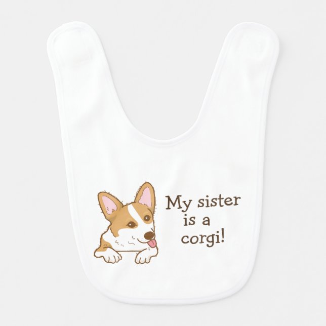 Pembroke Welsh Corgi   Baby Bib (Front)