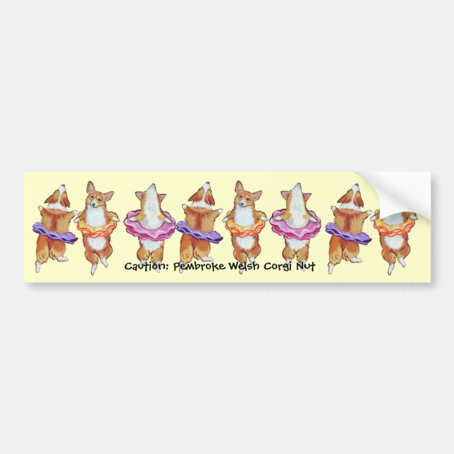 Pembroke Welsh Corgi Bumper Sticker (Front)