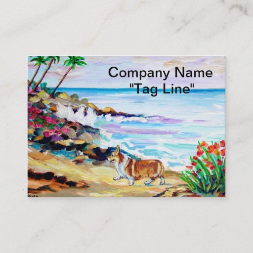 Customizable Pembroke Welsh Corgi Business Card