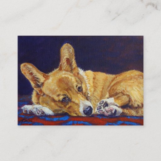 Customizable Pembroke Welsh Corgi Business Cards