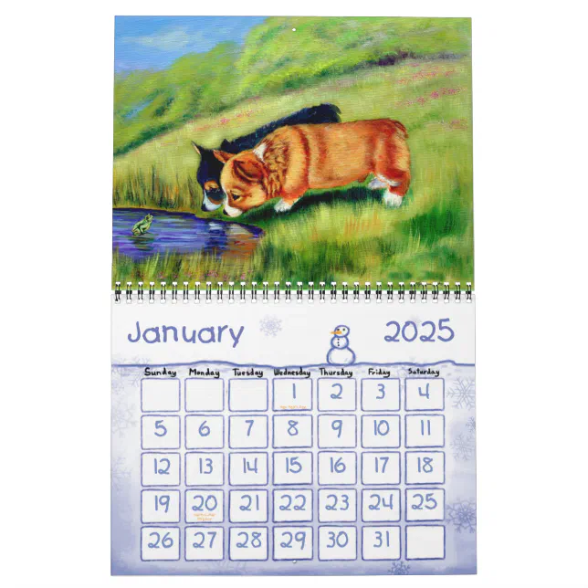 Pembroke Welsh Calendar The Joy of Zazzle
