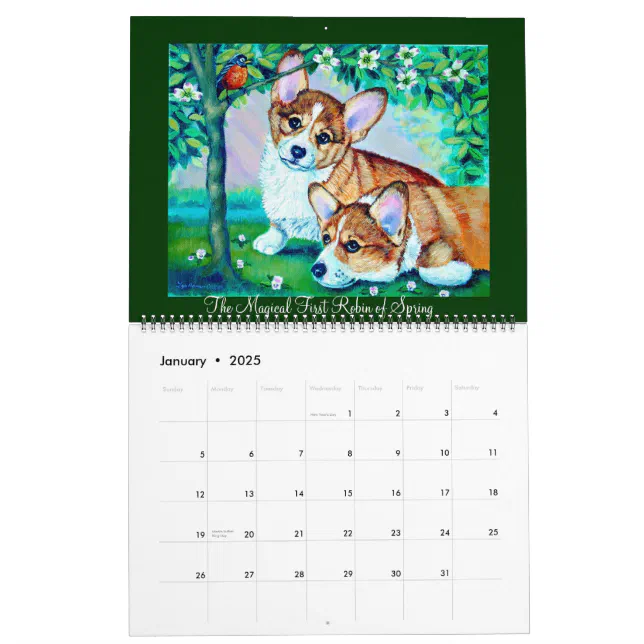 Pembroke Welsh Calendar The Magic of Zazzle
