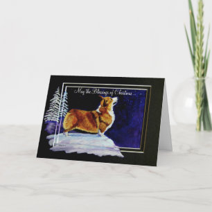 Pembroke Welsh Corgi Christmas Card