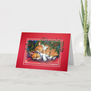 Pembroke Welsh Corgi Christmas Card