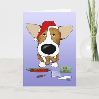 Pembroke Welsh Corgi Christmas Holiday Card