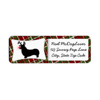 Pembroke Welsh Corgi Christmas Label