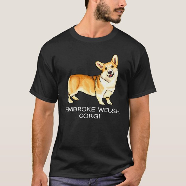 Pembroke Welsh Corgi Crazy Dog T-Shirt (Front)