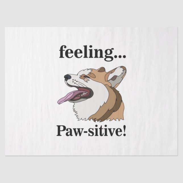 Pembroke Welsh Corgi Cute Dog  Tissue Paper (Front)