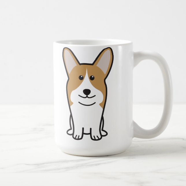 Pembroke Welsh Corgi Dog Cartoon Coffee Mug (Right)