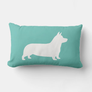 Pembroke Welsh Corgi Dog Silhouette Lumbar Pillow