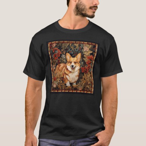 Pembroke Welsh Corgi Dog Vintage Style T_Shirt