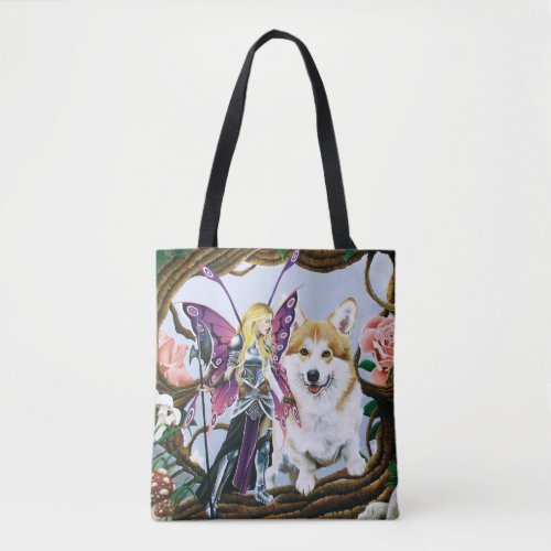 Pembroke Welsh Corgi Fairy Fantasy Tote Bag