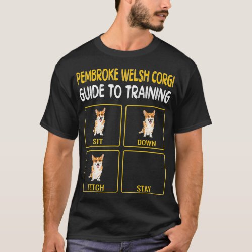Pembroke Welsh Corgi Guide To Training Dog T_Shirt