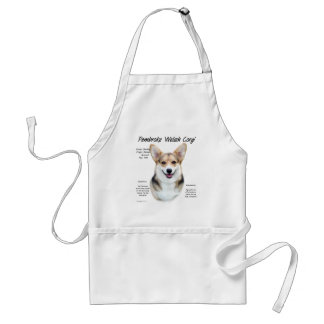 Pembroke Welsh Corgi History Design Adult Apron
