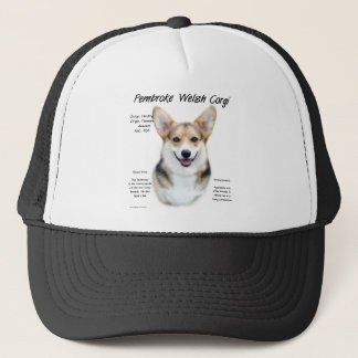 Pembroke Welsh Corgi History Design Trucker Hat