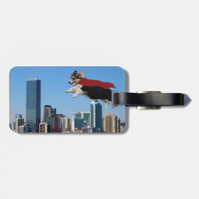 pembroke welsh corgi luggage tag (Back Horizontal)