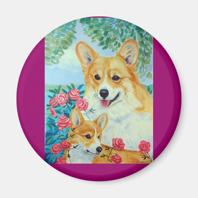 Pembroke Welsh Corgi Magnets (Front)