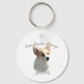Pembroke Welsh Corgi Mom 2 Keychain
