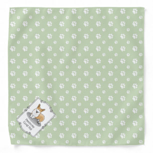Pembroke Welsh Corgi Mom Kid (red 1) Dog Mom Cute Bandana