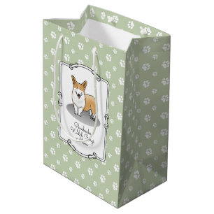 Pembroke Welsh Corgi Mom (red 1) Dog Mom Cute Medium Gift Bag