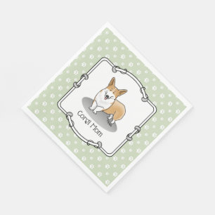 Pembroke Welsh Corgi Mom (red 1) Dog Mom Cute Napkins