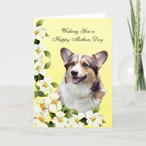 Pembroke Welsh Corgi Mothers Day Card wpoetry