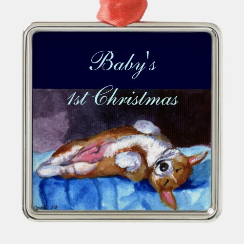 Pembroke Welsh Corgi Ornament Square Premium