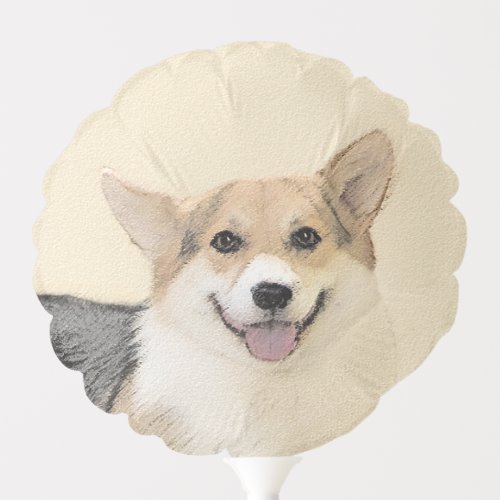 Pembroke Welsh Corgi Painting _ Original Dog Art Balloon