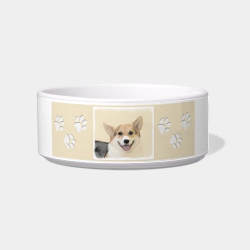 Pembroke Welsh Corgi Painting _ Original Dog Art Bowl