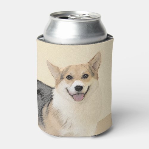 Pembroke Welsh Corgi Painting _ Original Dog Art Can Cooler