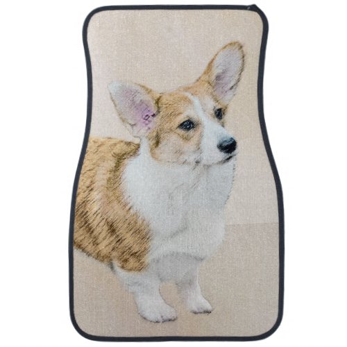 Pembroke Welsh Corgi Painting _ Original Dog Art Car Floor Mat