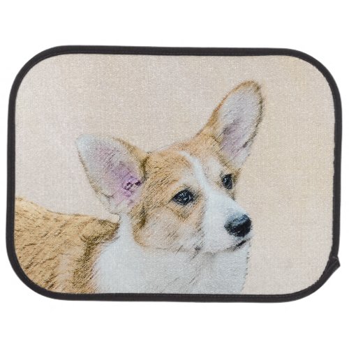 Pembroke Welsh Corgi Painting _ Original Dog Art Car Floor Mat