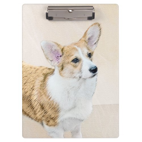 Pembroke Welsh Corgi Painting _ Original Dog Art Clipboard