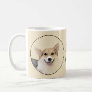 Pembroke Welsh Corgi Painting - Original Dog Art Coffee Mug